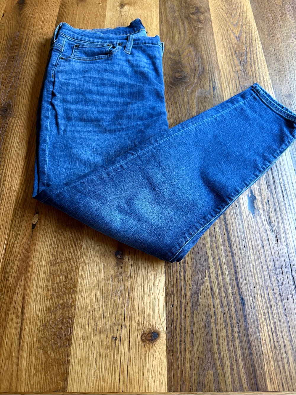 J. Crew Women’s Slim Straight Jeans in Blue Denim